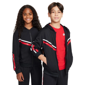Kids' Nike Sportswear Club Knit Full Zip Hoodie Medium Black