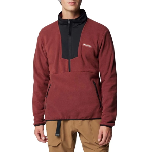 Men's Columbia Sequoia Grove Fleece 1/2 Zip Pullover Medium Spice/Black