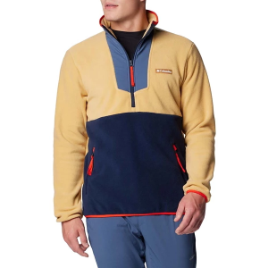 Men's Columbia Sequoia Grove Fleece 1/2 Zip Pullover Large Light Camel