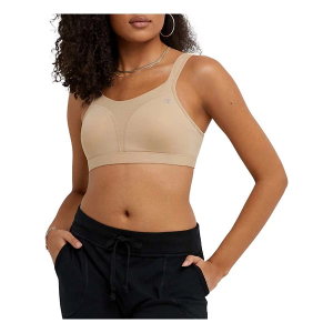 Women's Champion Volleyball Spot Comfort Full Support Sports Bra 34 D Nude