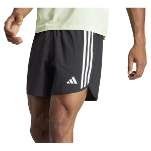 Men's adidas Own The Run 3 Stripes Shorts Small Black