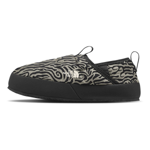 Girls' The North Face ThermoBall Traction II Casual Slippers Big Regular 5 Clay Grey TNF Tiger Stripe Print/TNF Black