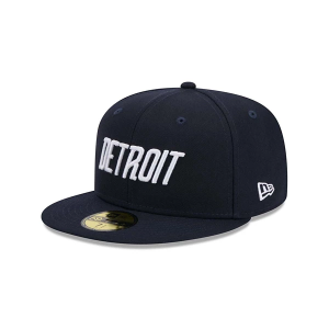 Detroit Tigers New Era City Connect 59Fifty Fitted Hat 7 1/8 Navy
