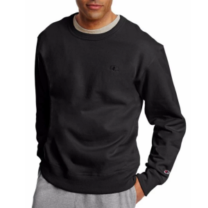 Men's Champion Powerblend Crewneck Sweatshirt Medium Black