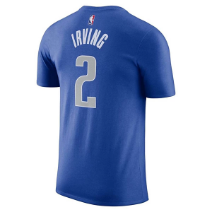 Dallas Mavericks Kyrie Irving #2 Name & Number Nike T-Shirt Small Royal