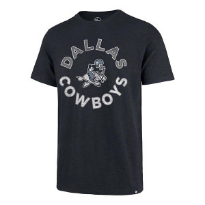 Dallas Cowboys 47 Brand Retro Round T-Shirt Medium Navy
