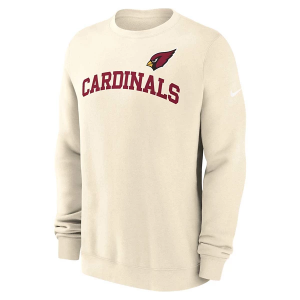 Arizona Cardinals Nike Club Crewneck XLarge Cream