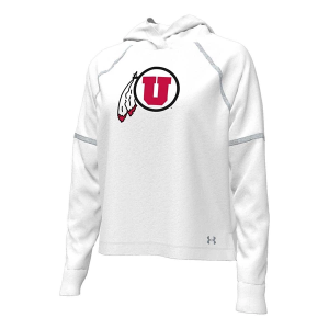 Utah Utes Under Armour Women's Hoodie Medium White