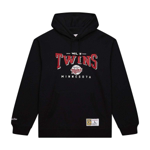 Minnesota Twins Mitchell and Ness Vintage Hoodie Medium Black