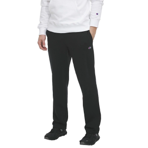 Men's Champion Powerblend Open Bottom Sweatpants 2XLarge Black Regular