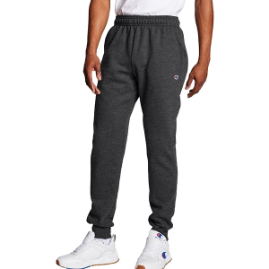 Men's Champion Powerblend Retro Fleece Joggers Small Granite Heather Regular