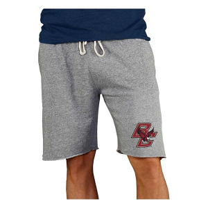 Boston College Eagles Concepts Sport Mainstream Shorts 2XLarge Gray