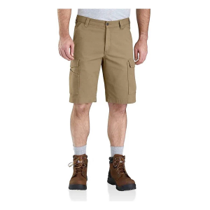 Men's Carhartt Rugged Flex Relaxed Fit Canvas Work Cargo Shorts 42 Dark Khaki