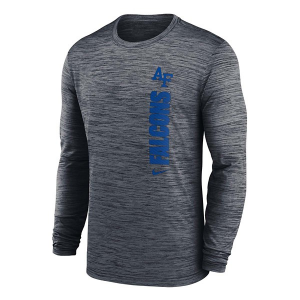 Air Force Falcons Nike Sideline Velocity T-Shirt Small Dark Grey Heather