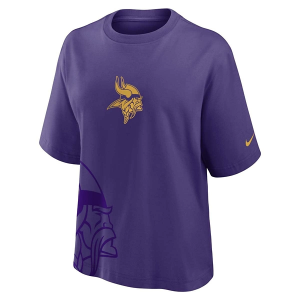 Women's Minnesota Vikings Nike Boxy T-Shirt Medium Purple