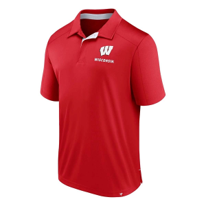 Wisconsin Badgers Fanatics Defender Polo 2XLarge Red