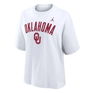 Oklahoma Sooners Nike Women's Boxy T-Shirt Small White