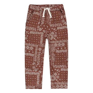 Girls' Rylee + Cru Ethan Pattern Pants 6/7 Brick Bandana