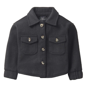 Little Bipsy Long Sleeve Shacket Baby 18/24 mo. Black