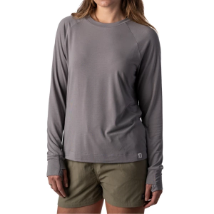 Women's Duck Camp Bamboo Long Sleeve T-Shirt Large Smoke