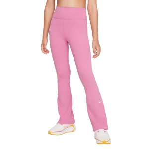 Girls' Nike One Dri-FIT Flare Leggings Large Magic Flamingo/White