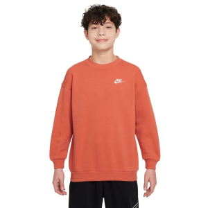 Kids' Nike Sportswear Club Fleece Crewneck Sweatshirt XLarge Vintage Coral/White