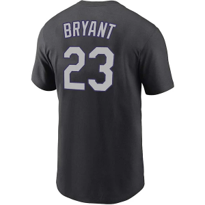 Colorado Rockies Kris Bryant #23 Name & Number T-Shirt XLarge Black