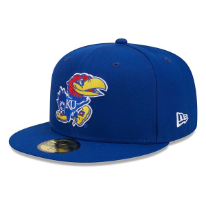 Kansas Jayhawks New Era 59Fifty Team Fitted Hat 7 1/8 Royal