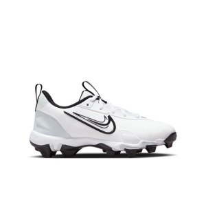 Boys' Nike Force Trout 9 Keystone Molded Baseball Cleats Little 3 White/Black/Pure Platinum