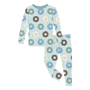 Kids' Kickee Pants Print Long Sleeve Pajama Set 8 Fresh Air Donuts and Sprinkles