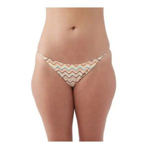 Women's O'Neill Lagoon Stripe Redondo Swim Bottoms Juniors Large Straw