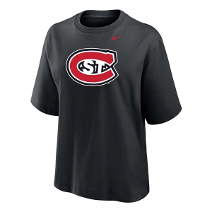 St. Cloud State Huskies Nike Women's Boxy T-Shirt XLarge Black