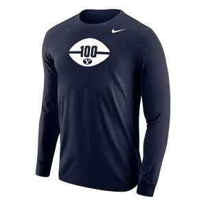BYU Cougars Nike 100th Year T-Shirt Small Navy