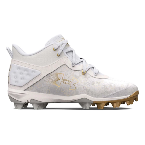 Men's Under Armour Harper 8 Mid RM Molded Baseball Cleats 13 White