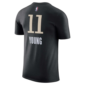 Atlanta Hawks Trae Young #11 2023 City Edition Name & Number Nike T-Shirt XLarge Black