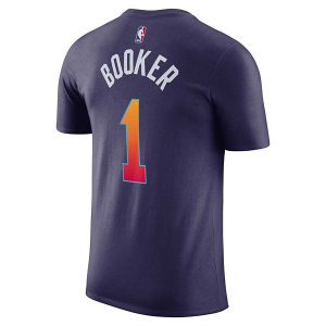 Phoenix Suns Devin Booker #1 2023 City Edition Name & Number Nike T-Shirt Medium Ink