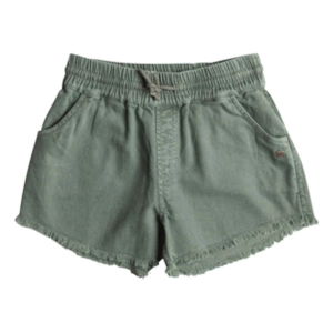 Girls' Roxy Scenic Route Linen Shorts XLarge Agave Green