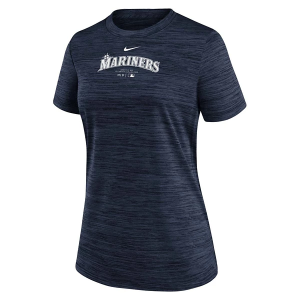 Women's Seattle Mariners 2024 Authentic Collection Practice T-Shirt Large Navy