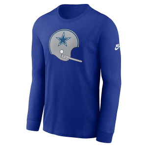 Dallas Cowboys Nike Rewind Essential Long Sleeve T-Shirt Large Royal