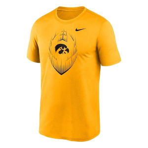 Iowa Hawkeyes Nike Football Icon T-Shirt Large Gold