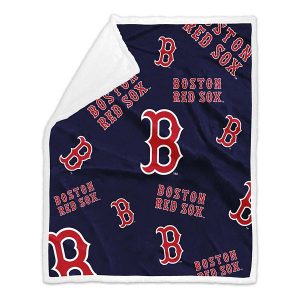 Logo Brands Boston Red Sox 60x70 Plush Sherpa Throw Blanket