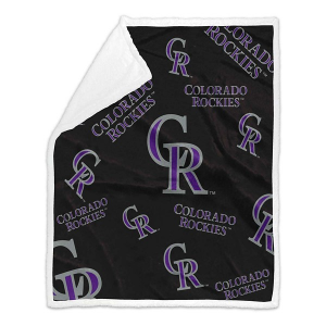 Logo Brands Colorado Rockies 60x70 Plush Sherpa Throw Blanket