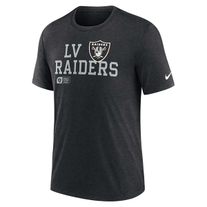 Las Vegas Raiders Nike Lock Up Tri Blend T-Shirt Small Black