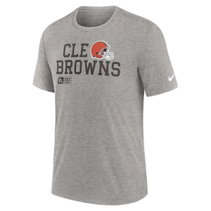 Cleveland Browns Nike Lock Up Tri T-Shirt Large Dark Grey Heather