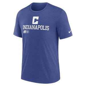 Indianapolis Colts Nike Lock Up Tri Blend T-Shirt Small Royal