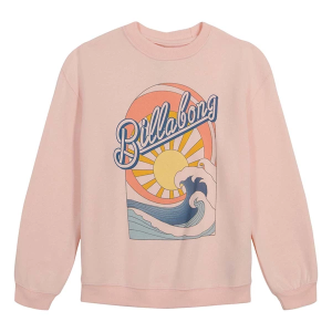 Girls' Billabong Circle of Sun Crewneck Sweatshirt Medium Peach