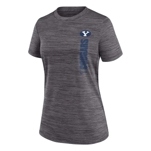 BYU Cougars Nike Women's Sideline Issue T-Shirt XSmall Dark Grey Heather