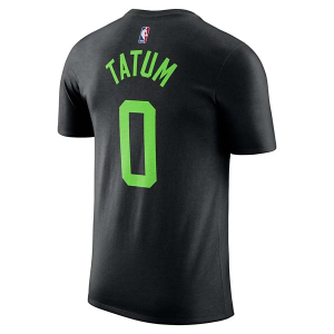 Boston Celtics Jayson Tatum #0 2024 City Edition Name & Number Nike T-Shirt Small Black