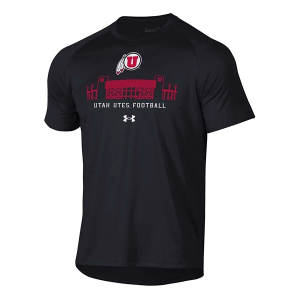 Utah Utes Under Armour Hock T-Shirt Large Black