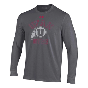 Utah Utes Under Armour Gronk T-Shirt 2XLarge Charcoal